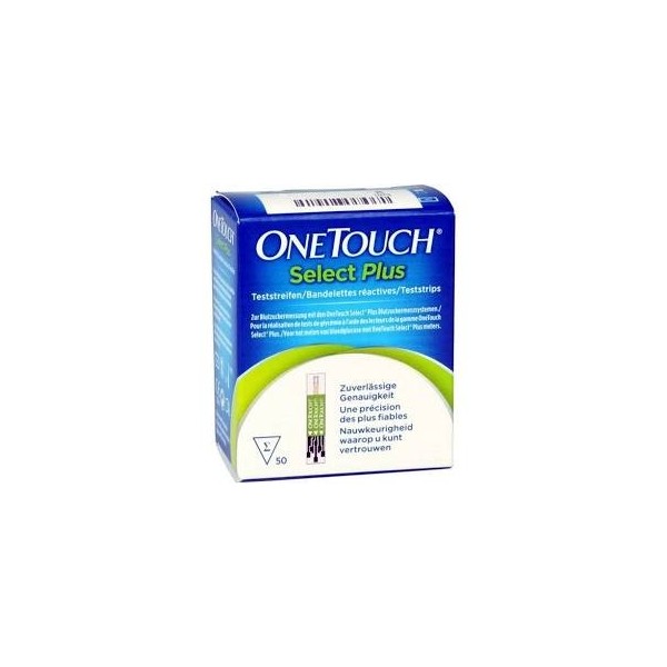 TIRAS REACTIVAS GLUCEMIA ONETOUCH SELECT PLUS 50 UNIDADES