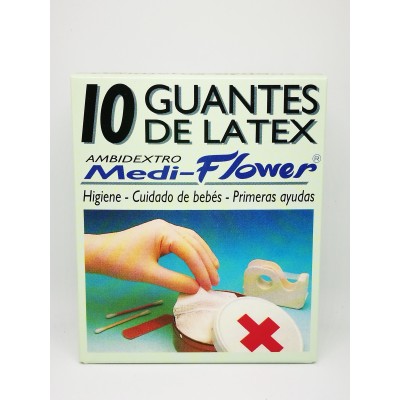 GUANTE LATEX MEDI FLOWER T-G 10U