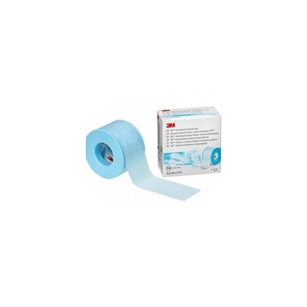 ESPARADRAPO HIPOALERGICO SILICONA 1 ROLLO 5 m x 2,5 cm